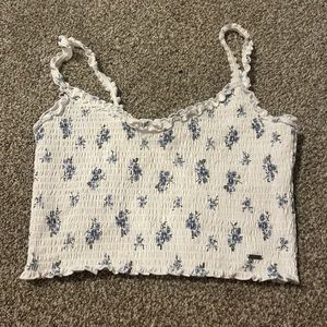 Size Large Hollister floral crop top